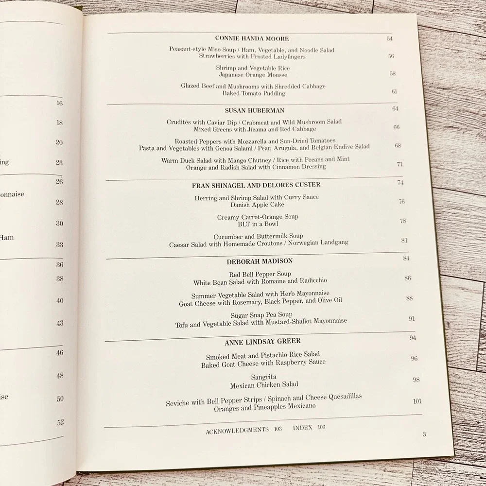 1985 Salad Menus Great Meals in Minutes‎ Time-Life Books Cookbook HC Vtg